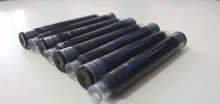 Pluma estilográfica azul, paquete de 10 unidades, bomba Convertidora de recarga de tinta, cartuchos recarga para pluma de 3,4mm