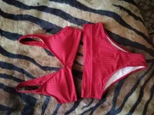 Womens Swimsuits Swimwear Bikini-Set Biquini V-Neck Ribbed Push-Up Black Ingaga Sexy