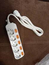 Power-Strip Switches Sockets Surge-Protection Electrical-Extension Independent 5/6-Outlets