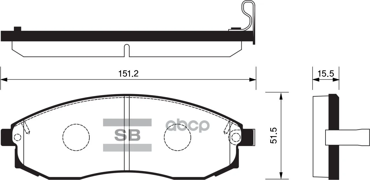 Колодки Тормозные Дисковые Sangsin Brake Sp1256 Sangsin brake арт. SP1256
