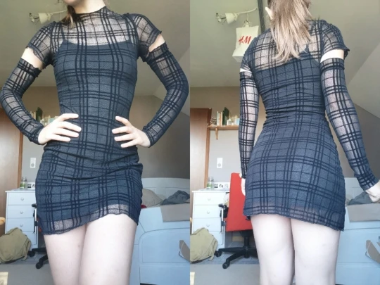 Egirl Gothic Y2K Plaid Dress photo review
