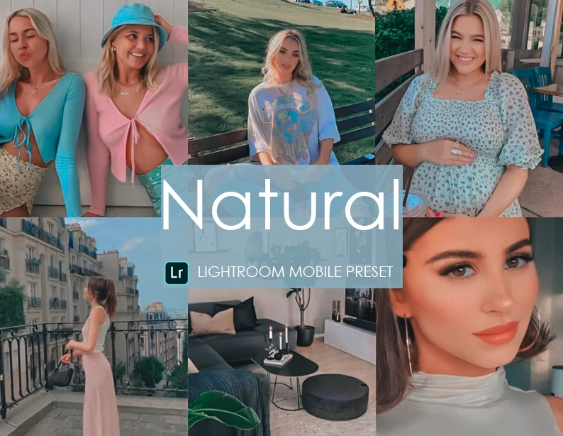 Paquete de Presets de móvil elegantes naturales, filtro de moda, sala de luz, preestablecido, estilo de aplicación gratuita, blanco, verde, influenciador