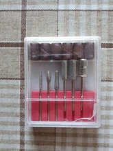Juego de brocas para uñas, 6 uds., barra de 2,35, banda de lijado de 6,35mm, para máquina de lijado eléctrica profesional, herramientas de manicura y pedicura