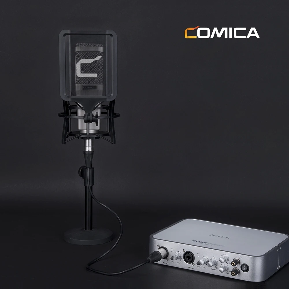 Comica STM01 Professional Cardioid Condenser Microphone Studio Quality Mic for Vocal Recording YouTube Gaming Streaming Podcast