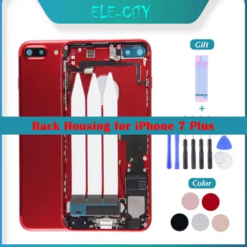 

OEM Back Cover Housing For iPhone 7 Plus Middle Frame Chassis With Glass Battery Cover with Full Assembly ''LOGO‘’ Free Gift
