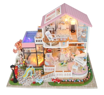 

DIY House interior designer assembled model house for Princess 13846 hobby day house for assembly by own hands