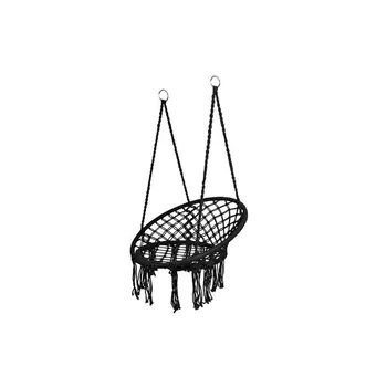 

Hanging chair bench hanging basket swing for hanging load capacity max. 120 kg white black 5884