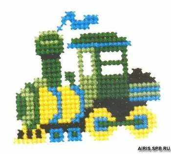 

572 embroidery set 'RS studio' 'паровозик', 8*7 cm