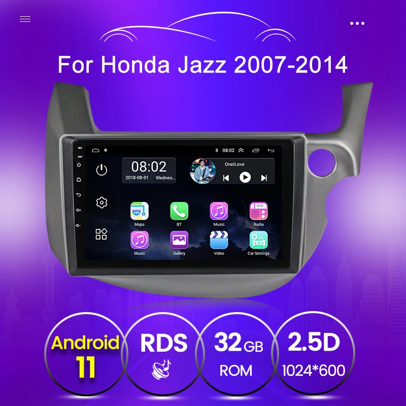 Автомобильный GPS-навигатор 2 ГБ 32 USB для HONDA FIT JAZZ 2007 2008-2013 RHD мультимедийный плеер с