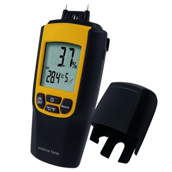 

Digital Moisture Meter Thermometer Wood Concrete Cement Mortar Bricks Lime 0~95.7% Range