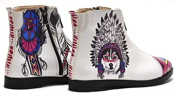 

2020 Goby Indian Wolf short Boost WFER105 Women boots warm winter waterproof snow chunky botas mujer new autumn noel