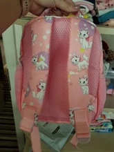 Mochila escolar de dibujos animados para niños, morral de gato rosa a la moda para chicas, bolsos de viaje para niños de 1 a 3 años