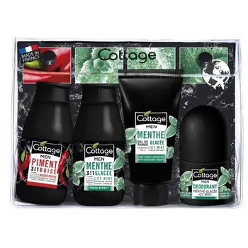 

Travel Kit for men COTTAGE shower Shampoo + shaving Gel + Deodorant