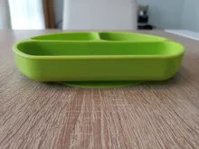 Platos de silicona con ventosa para Bebé y Niño, vajilla de placa frontal con sonrisa para bebé, juego de vajilla para bebé