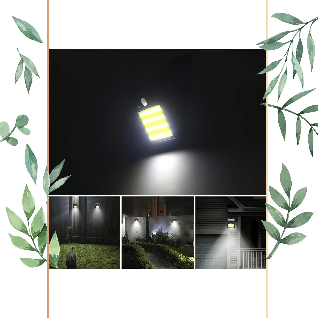 Wall light, LED lamp with motion sensor, quick response from intruders, 30 LEDs