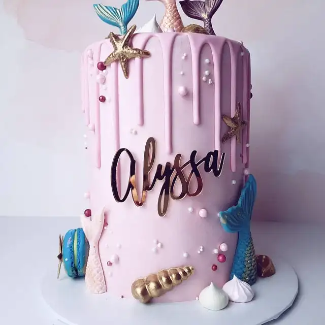 Paper & Party Supplies Party Supplies Cake Name Plaque Name Plate Birthday Cake Decoration Laser