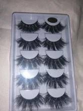 5 par/set de pelo falso de visón pestañas postizas crujientes mullidas gruesas naturales y mullidas hechas a mano utensilios de maquillaje para ojos libres de crueldad