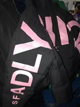 Winter Women Jackets Coat Parkas Padded-Down Print Female Cotton Hooded Warm HOT Letter