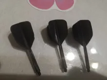 Colas de dardos de plástico, 3 unids/lote, tornillo 2BA, suave, en un vuelo, duradero, anticaída, 75mm