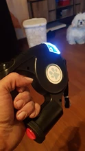 Leash Flashlight Extendable Lead Pet-Dog with Garbage-Bag