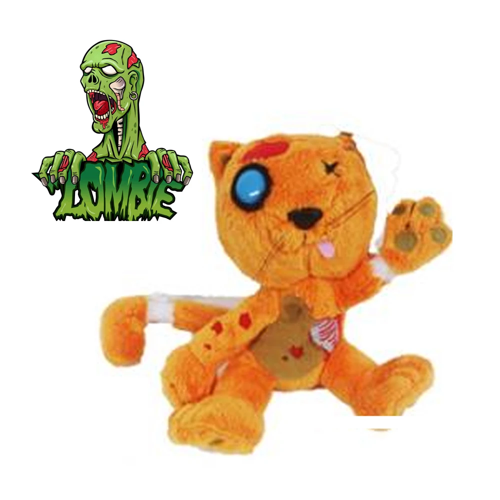 Plush Zombie Creepy Cuddlers cat orange brown rabbit 20cm blue