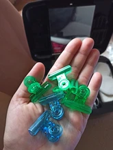 C Curve-Pinzas para pinceles de uñas, soporte de papel de extensión de uñas acrílicas de plástico multifunción