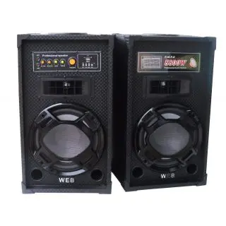 

Loudspeakers Amplified pair 200W max with USB-Black