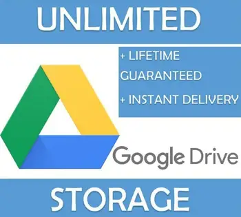 

Google Drive Unlimited Storage with Your Personal Gmail for Lifetime ! Fast Delivery - Original Worldwide Shipping !!!