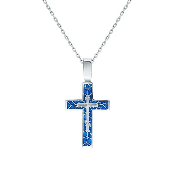 

Silver Pendant with enamel sunlight sample 925