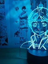 Led-Night-Light Table-Lamp Hinata-Figure Manga Gadget Bedroom-Decor Acrylic Anime Haikyuu