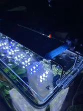 Luz LED para acuario superfino, iluminación para cultivo de plantas acuáticas, lámpara de Clip brillante impermeable, LED azul de 18-75cm para plantas de 220v
