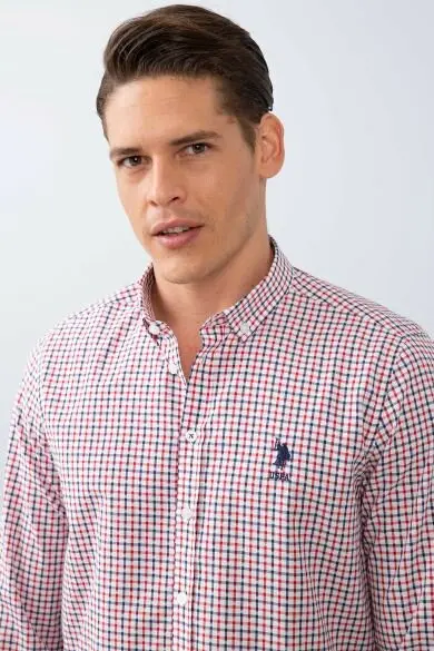 Uss. POLO ASSN. Мужские тканые Gomlek