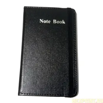 

Notebook A6 100 sheets artificial leather (color-black)