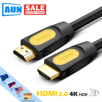 

AUN High Speed HDMI Cable upgrade 2.0 Version, Support 3D, 2K, 4K for TV, HD Monitor, Projector.1.5/3/5m High Quality Cable