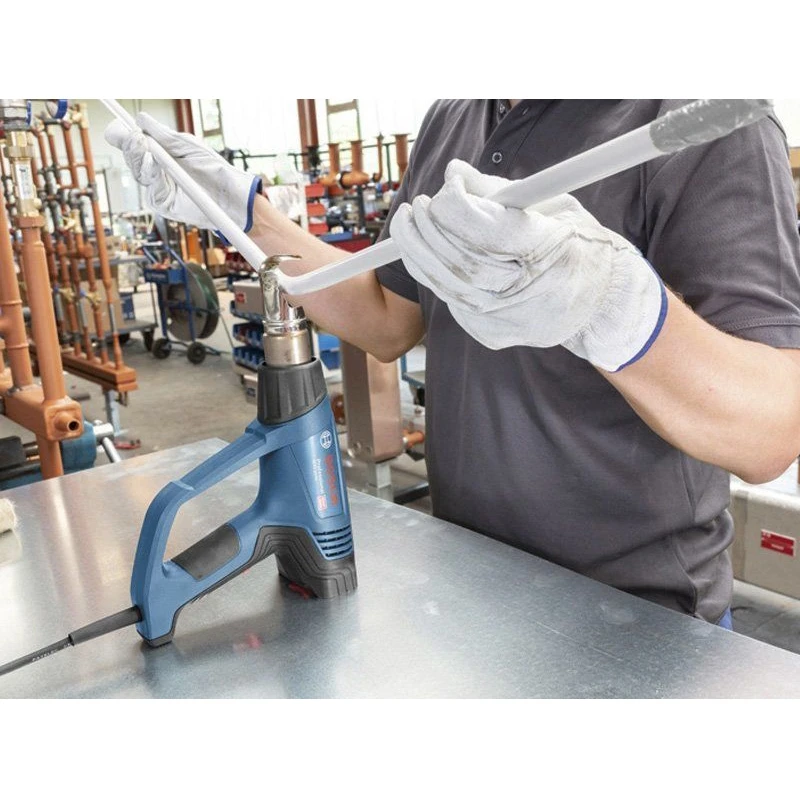 Фен технический BOSCH GHG 23-66 (2300 Вт; температура 50-650 °C; 10 скоростей; плавная регулировка температуры; возможно