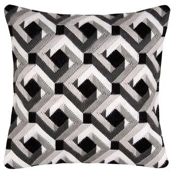 

Pn-0148243 pillow (separate stitches) vervaco 'black and white' 40*40 cm