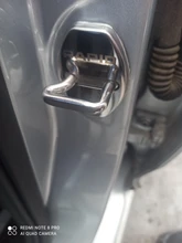 LQY 4pcs Car Door Lock Buckle cover car sticker car accessories For Octavia FABIA KAMIQ