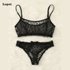 LOPNT New Sexy lingerie erotic underwear Polka Dot Mesh Frill Trim Lace lingerie set top lace invisible bra set bras for women ► Photo 2/6