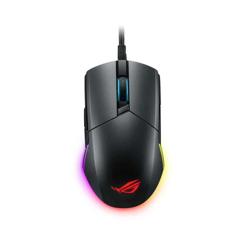 Проводная оптическая эргономичная игровая мышь ASUS ROG Pugio P503 Aura RGB USB - Цвет: black