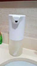 Dispensador automático de jabón con Sensor de inducción infrarrojo, dispositivo desinfectante de manos para baño, espuma sin contacto