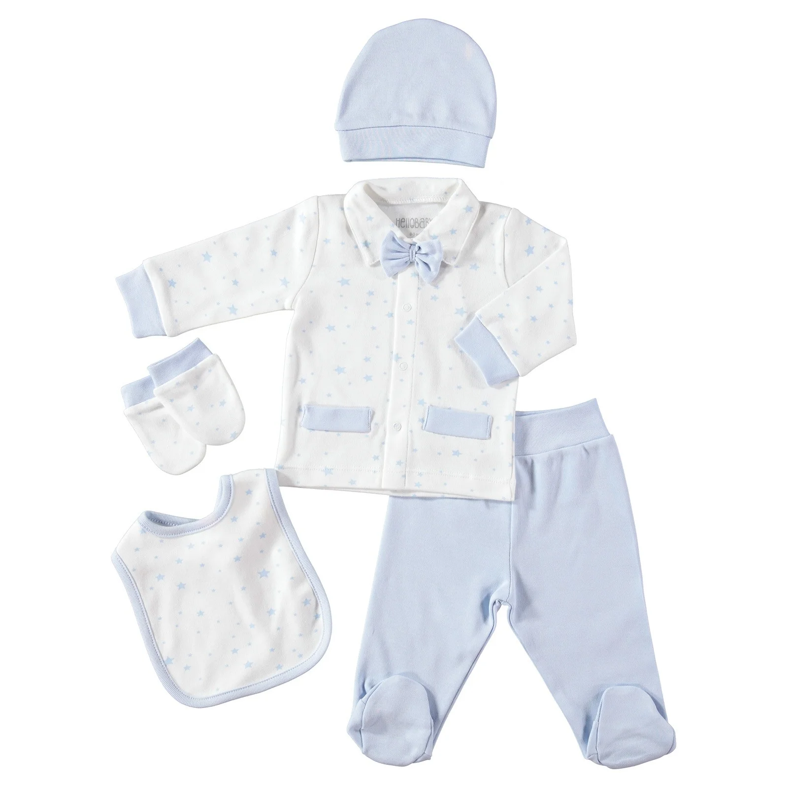 Ebebek HelloBaby набор для новорожденных с принтом звезды 5 шт.| |