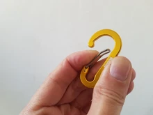 Booms Fishing CC1-ganchos de mosquetón pequeños de acero, accesorios de pesca multiherramienta para acampar al aire libre, 6 uds.