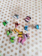 Wedding-Decoration House Artificial Butterfly Plastic 12pcs 8-Colors 5cm Scrapbooking