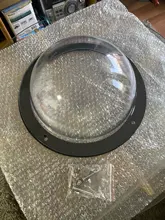 House Fence Dog Porthole Window Round Acrylic Backyard Transparent Dome Pet Durable 