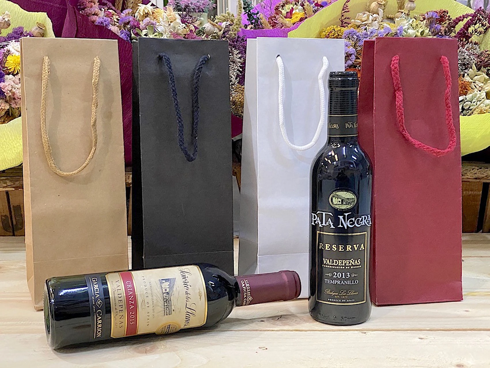 Bolsas de Carton para botellas de 37,5 cl para de Boda 50 UNIDADES negras blancas rojo envejecido Vino licores|Envoltorios y bolsas de regalo| - AliExpress