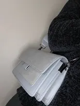 Bolso pequeño de estilo coreano para mujer, bandolera de hombro cuadrada, con correa de hombro ancha, a la moda, 2021