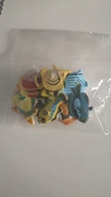12 Uds surtidos Color y diseño Tropical pescado figura juego de peces de juguete de plástico educación Mini animales juguetes para los niños