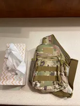 Bolso de hombro militar táctico para hombre, bandolera tipo Molle, Camuflaje Multicam, mochila militar para acampar, viajes, senderismo, caza