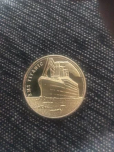 Titanic-monedas conmemorativas del Titanic, regalos artesanales, decoración del hogar, 1 Uds.