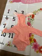 Mono de Pascua para recién nacido de 0 a 24 meses, mono de manga larga de Color sólido, oreja de conejo con capucha, mono de cola, novedad de 2020